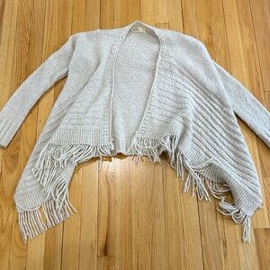 Hollister cozy Fringe Open-Front Sweater